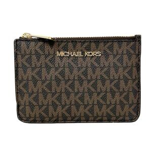 NWT❤️Michael Kors Brown Monogram Pouch